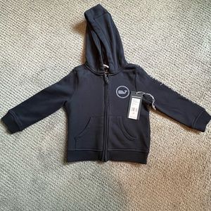 Vineyard vines toddler NWT 2T navy hoodie with zip